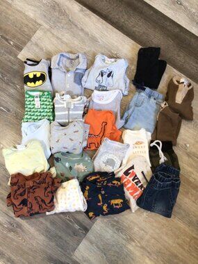 23 Piece Infant Boys Clothes Lot - Size 3 months 6 months 9 months